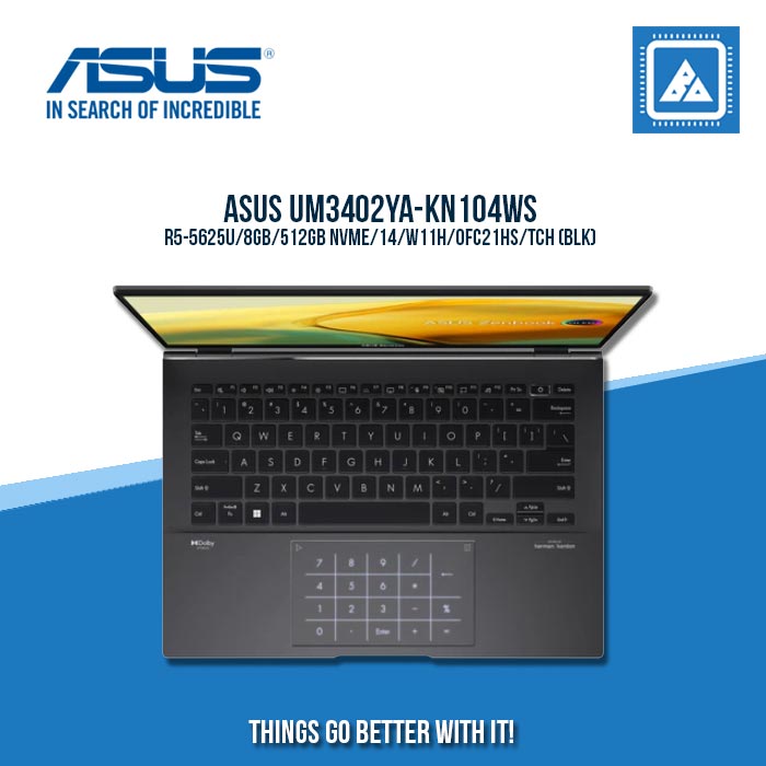 ASUS UM3402YA-KN104WS R5-5625U/8GB/512GB NVME | BEST FOR STUDENTS AND FREELANCERS ASUS UM3402YA-KN104WS R5-5625U/8GB/512GB NVME | BEST FOR STUDENTS AND FREELANCERS